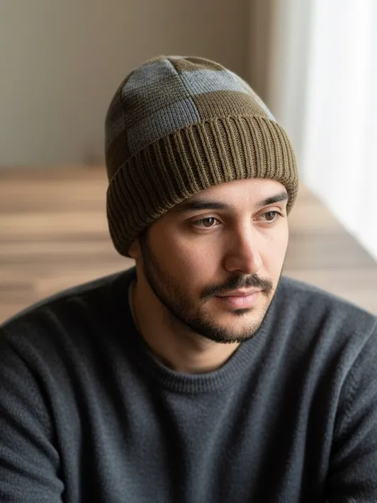 Men’s Winter Wool Beanie - Image 3
