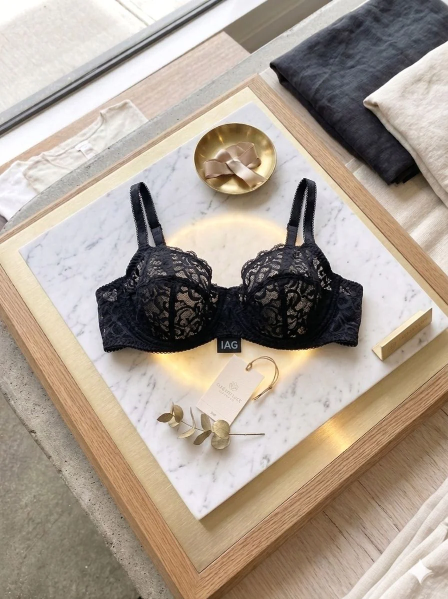 Scarlet Elegance Yellow Lace Bralette - Image 3